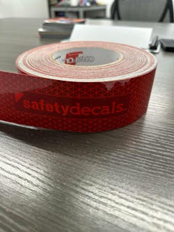 Safety Decals embarked on a partnership with Orafol Americas to create custom Department of Transportation (DOT) conspicuity tape. Safety Decals embarked on a partnership with Orafol Americas to create custom Department of Transportation (DOT) conspicuity tape.