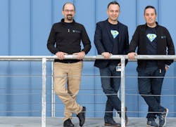 From left to right, the founders of Eatron Technologies, Can Kurtulus (CTO), Dr Umut Genc (CEO) and Amedeo Bianchimano (CCO).