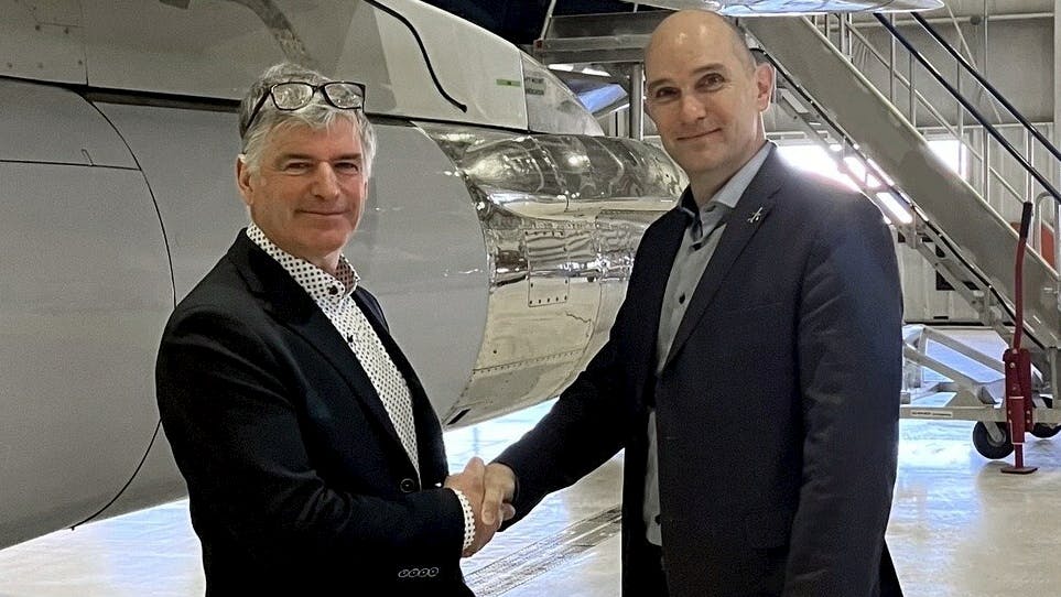 Gilles Valiquette, President, Director of Maintenance, Techni-Air 2000 Inc.; and David Thibes, Vice President & Chief Operating Officer of Argo MRT Americas