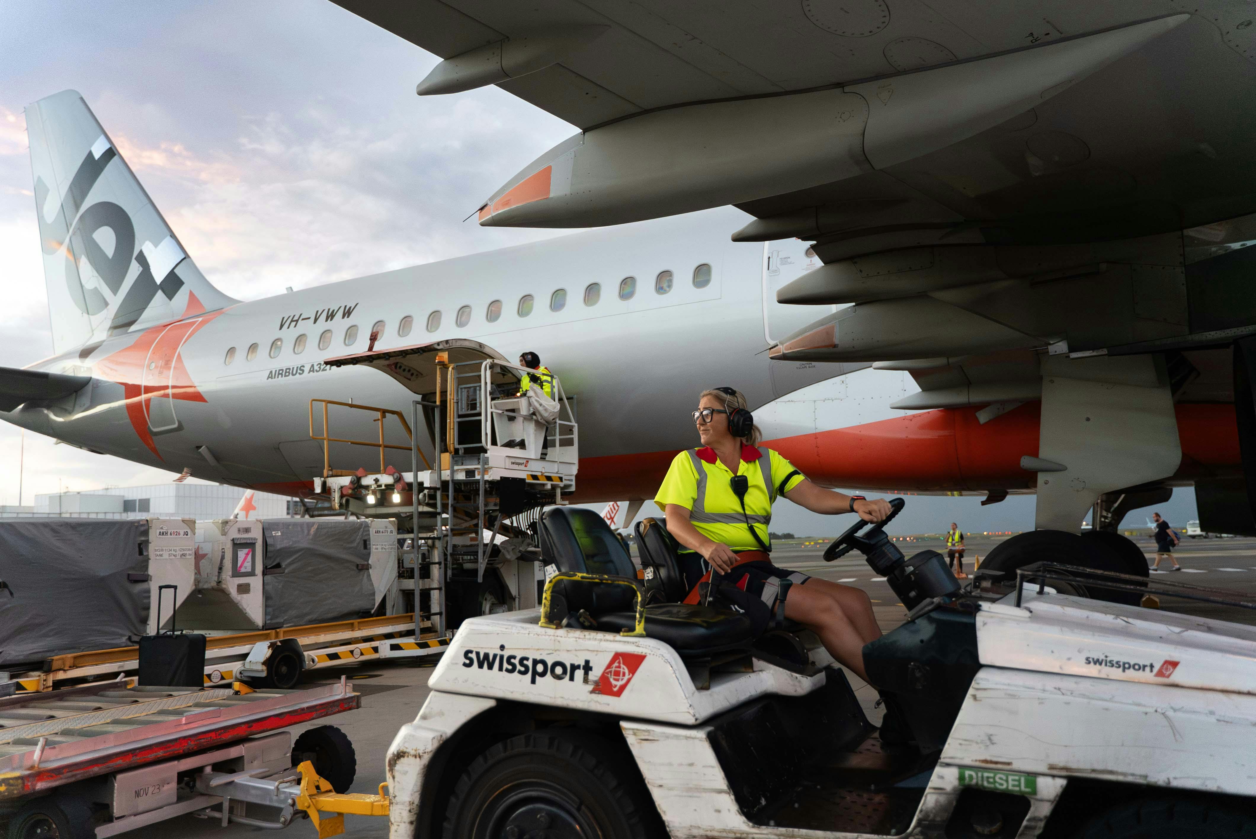 Swissport's all-women crew in Sydney