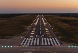 65f8a9c00c2d10001e8704ee Runway With Lighting At Dusk