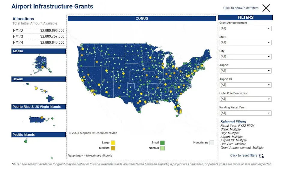 Vaya a https://www.faa.gov/bil/airport-infrastructure