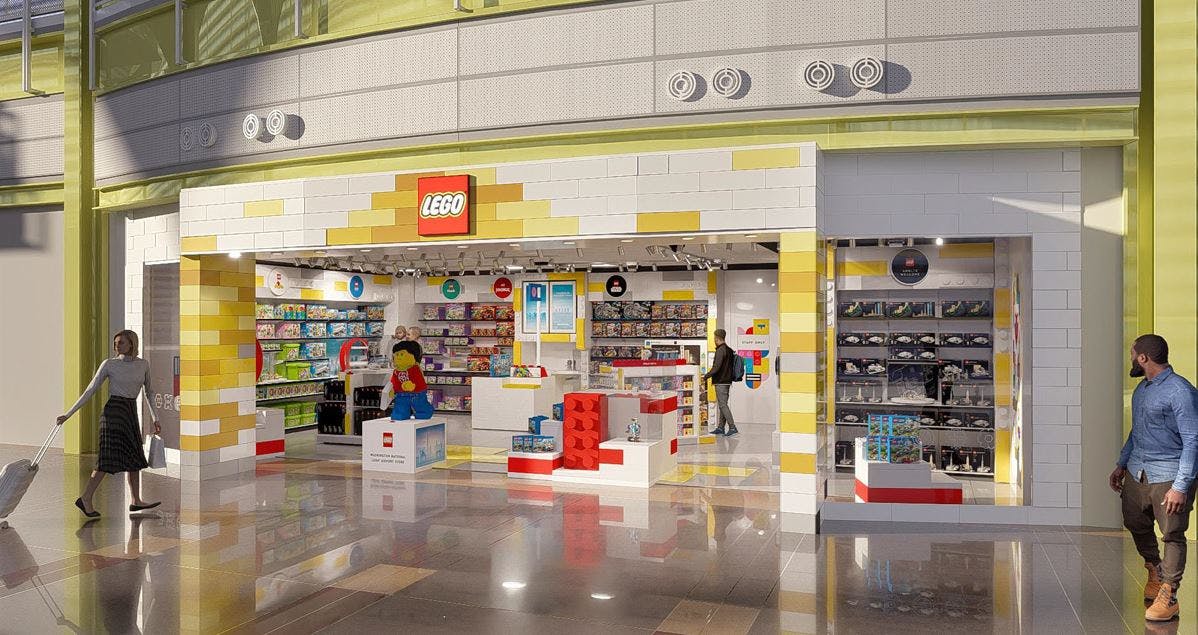 LEGO store rendering at DCA.