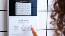 TaqtOne provides user feedback options to report restroom service needs, along with staff traceability