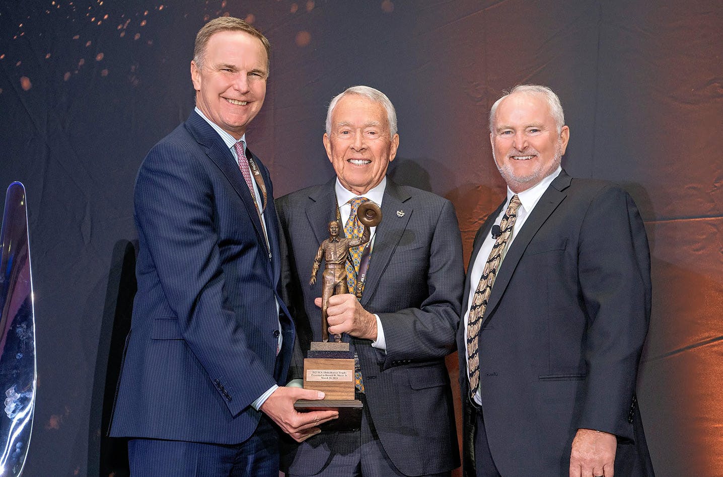 The 2024 R.A. &ldquo;Bob&rdquo; Hoover Award was given to aviation legend Russ Meyer, Jr., by the Aircraft Owners and Pilots Association (AOPA) on March 20,