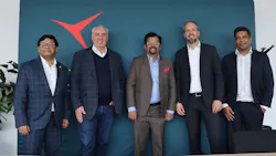 From left to right: Vivek Srivastava (Vice President & Business Head, Europe at CYIENT), Dave Jackson (CEO at Deutsche Aircraft), Karthikeyan Natarajan (Executive Director and CEO AT CYIENT), Nico Neumann (COO at Deutsche Aircraft) and Sundareshwar Nagaraj (Director – Sales & Business Development at CYIENT)