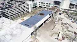 Orlando International Airport (MCO) Construction of Terminal C Multi-Modal Connector Pedestrian Bridge. Funding was provided through the Bipartisan Infrastructure Law.