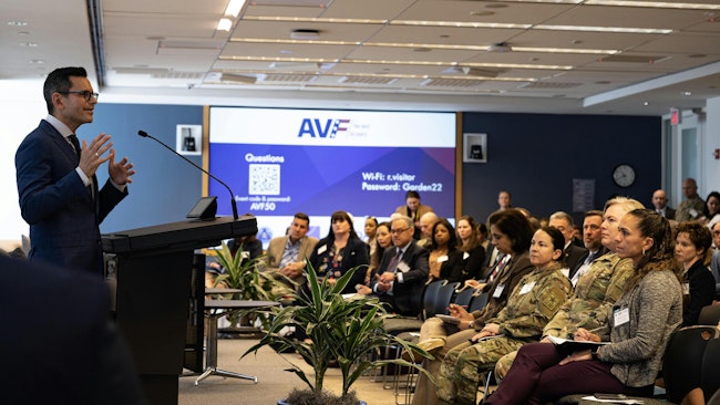 Alex Wagner, assistant secretary of the Air Force for Manpower and Reserve Affairs, speaks at the RAND Corporation’s “America’s All-Volunteer Force: recognizing its Success and Charting a Path for the Future” event in Arlington, Va., May 3, 2024. The all-volunteer force-centric discussions focused on how the services can leverage retention and talent management programs to continue to bolster the force.