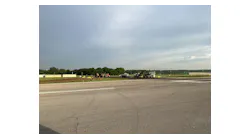 The $7.6 million project involved replacing older, angled taxiways with right-angled taxiways that comply with current FAA design standards.