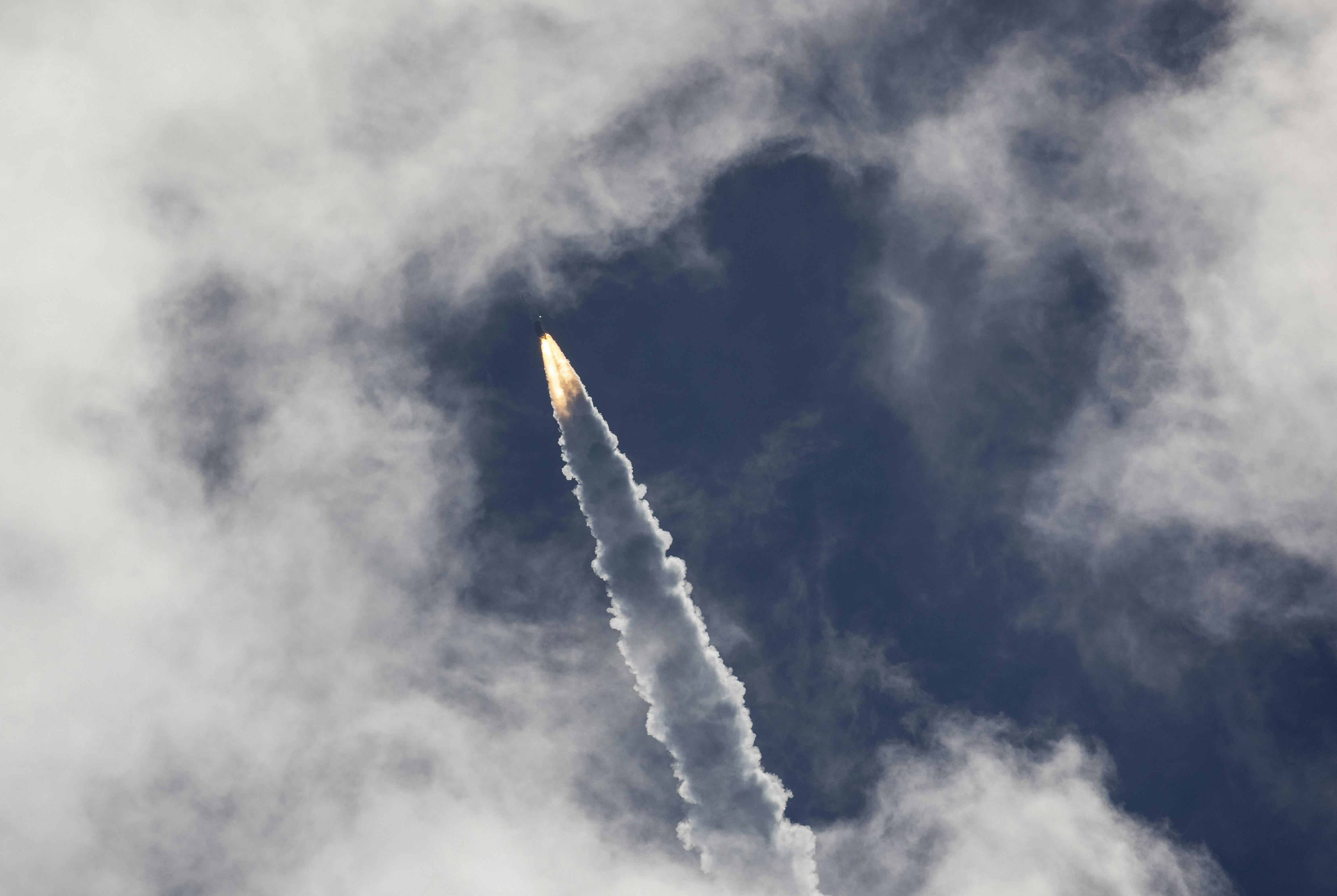 NASA astronauts Suni Williams and Butch Wilmore take their historic ride on Boeing&rsquo;s CST-100 Starliner as it makes its first human spaceflight on Wednesday, June 5, 2024, from Cape Canaveral Space Force Station Space Launch Complex 41.