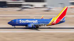 A Southwest Airlines plane about to take off at Dallas Love Field airport in Dallas on Wednesday, Jan. 4, 2023.