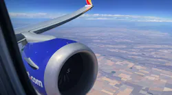 A Boeing 737 MAX 8 operated by Southwest Airlines flies over Ritzville, Washington, on July 16, 2021.