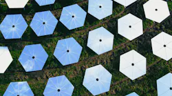 Heliostat field of Synhelion’s industrial solar fuel plant DAWN.