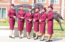 Qatar Airways crew Qatar Airways crew