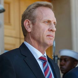 Patrick Shanahan in 2019 when he was Acting Secretary of Defense. Now running Spirit AeroSystems, and having brokered the deal to return major parts of Spirit to Boeing, Shanahan is considered a top contender to take over as Boeing CEO when Dave Calhoun steps down. Patrick Shanahan in 2019 when he was Acting Secretary of Defense. Now running Spirit AeroSystems, and having brokered the deal to return major parts of Spirit to Boeing, Shanahan is considered a top contender to take over as Boeing CEO when Dave Calhoun steps down.