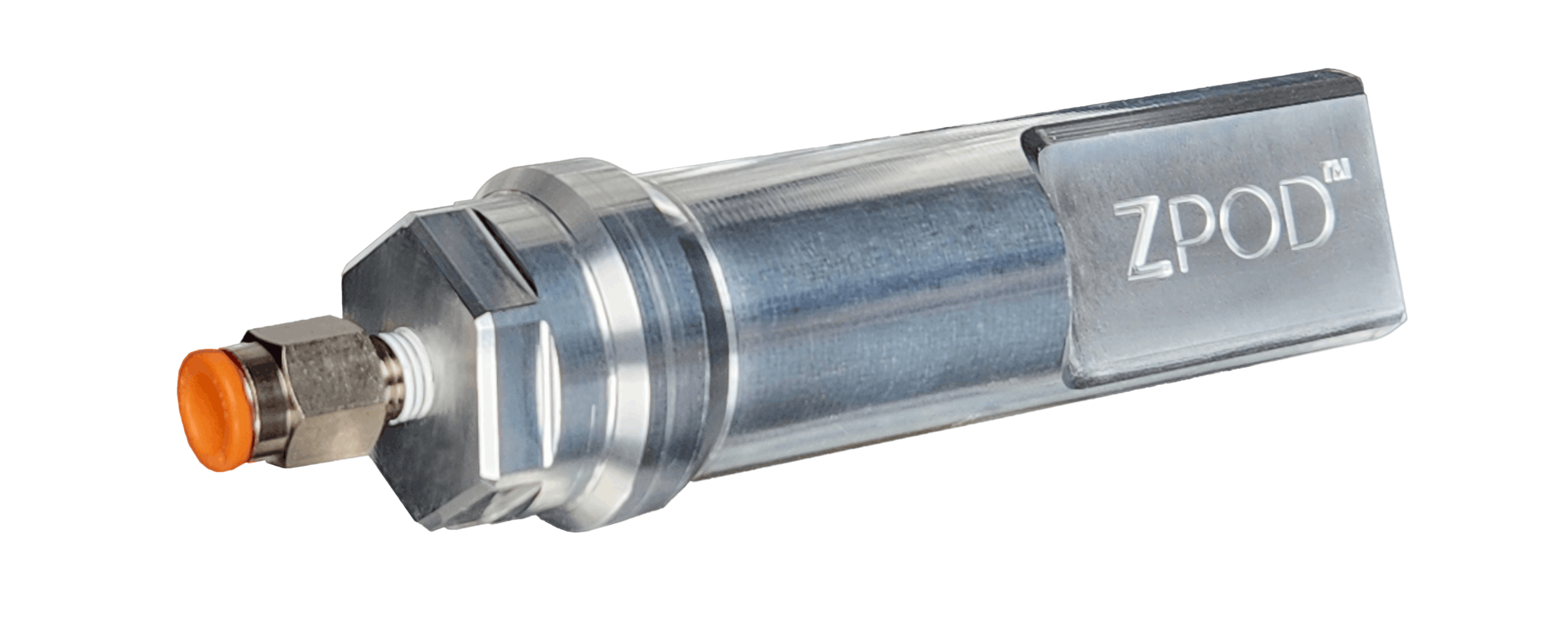 The self-contained Zulu POD (Packaged Oil Delivery) system combines the function of a reservoir, pump and nozzle.