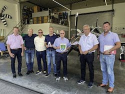 From the left: Atting&rsquo;s Mayor Mr. Ruber, General Managers Wolfgang Sell, Eric Greindl, Martin Albrecht and President Gerd Muehlbauer, District Administrator Mr. Laumer and his District Office Employee