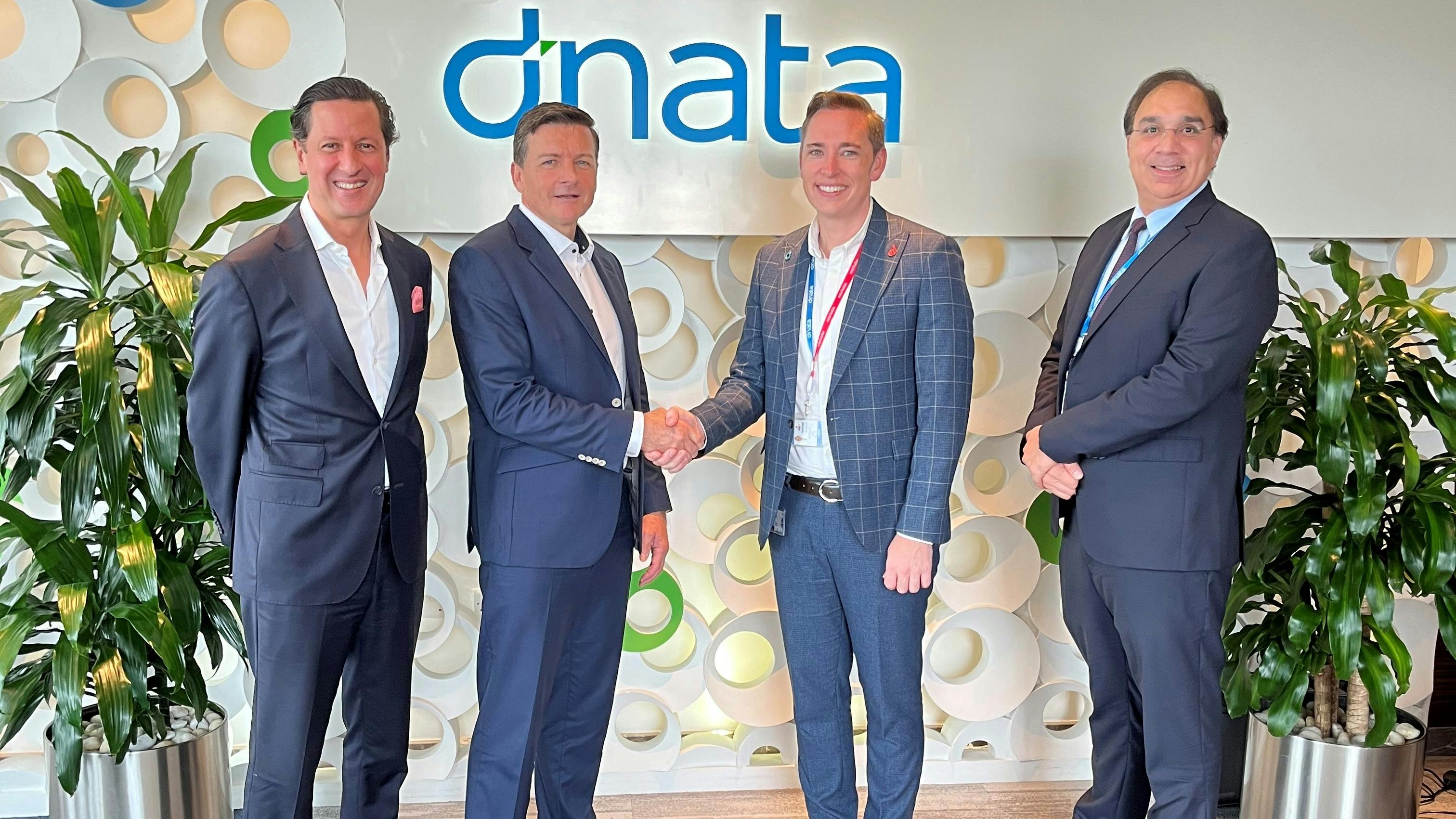 To optimize contract and billing management at Dubai International (DXB) and Dubai World Central (DWC) airports and to capture and bill all services provided by the numerous partners and service providers, dnata decided to continue using the automated Ground Handling Solution (GHS) from EPG. Pictured left to right: Dr. Makrem Kadachi (General Manager EPG MEA), Ingo Richter (CEO Logistics Solutions EPG), Tim Walker (Vice President - Commercial & Business Development, Airports Operations, Dubai dnata), Jasbir Singh (Scheduling and Billing Manager dnata).