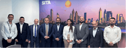 Pictured (left to right): Mohammed Fraij, Project Manager, SITA, Adnan Hasan Bdair, E-Commerce Manager, Iraq Airways, Fadi Qishta, Account director, SITA, Munaf A.Ajel Al-Sabb, CEO, Iraq Airways, George Fenergi, Regional Vice President, SITA, Sara Abbad, Project Associate, SITA, Mustafa Shamel, Commercial Director, Iraq Airways, Mohamed Suhail, PSS Project Manager, Iraq Airways, Mohammed Abdulsattar, DCS and Project Manager, Iraq Airways