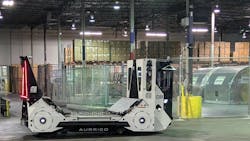 Aurrigo's Auto-DollyTug arrives on site at its new US office, which is located in the Delta Cargo building at CVG. Aurrigo's Auto-DollyTug arrives on site at its new US office, which is located in the Delta Cargo building at CVG.