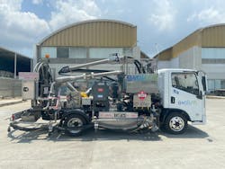 The Electric Hydrant Dispenser utilizes a lithium ferrophosphate (LFP) battery, which requires 240 volt, 40 amp charging. The Electric Hydrant Dispenser utilizes a lithium ferrophosphate (LFP) battery, which requires 240 volt, 40 amp charging.