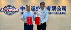 Bob Chi, CEO of Gateway Services and Liu Yong, Managing Director of Sinotrans Air Freight Co Ltd Bob Chi, CEO of Gateway Services and Liu Yong, Managing Director of Sinotrans Air Freight Co Ltd