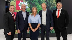 From left, Daryl Gair, Avfuel’s area manager for Canada; Michael Fedele, Execaire Aviation’s president; Ashley Courtis, Execaire Aviation’s head of marketing & communications; Harald Maron, Execaire Aviation’s director of aircraft sales; Pete Lisowski, Avfuel’s area manager for the Mid-Atlantic states. From left, Daryl Gair, Avfuel’s area manager for Canada; Michael Fedele, Execaire Aviation’s president; Ashley Courtis, Execaire Aviation’s head of marketing & communications; Harald Maron, Execaire Aviation’s director of aircraft sales; Pete Lisowski, Avfuel’s area manager for the Mid-Atlantic states.