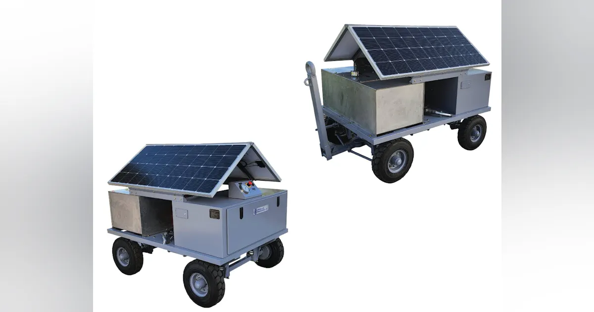 Solar Simulation Cart Rig Solar Powered Oil Servicing Cart | Aviation Pros