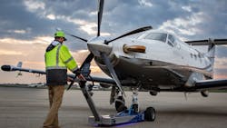 The WingGuard system provides increased visibility for tug drivers and wing-walkers, reducing the likelihood of ground damage. The WingGuard system provides increased visibility for tug drivers and wing-walkers, reducing the likelihood of ground damage.