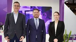 From left, Tomasz Pazdej - co-owner at Leon, Mohammed Husary - founder and executive president at UAS, Anna Fiedoruk - sales specialist at Leon