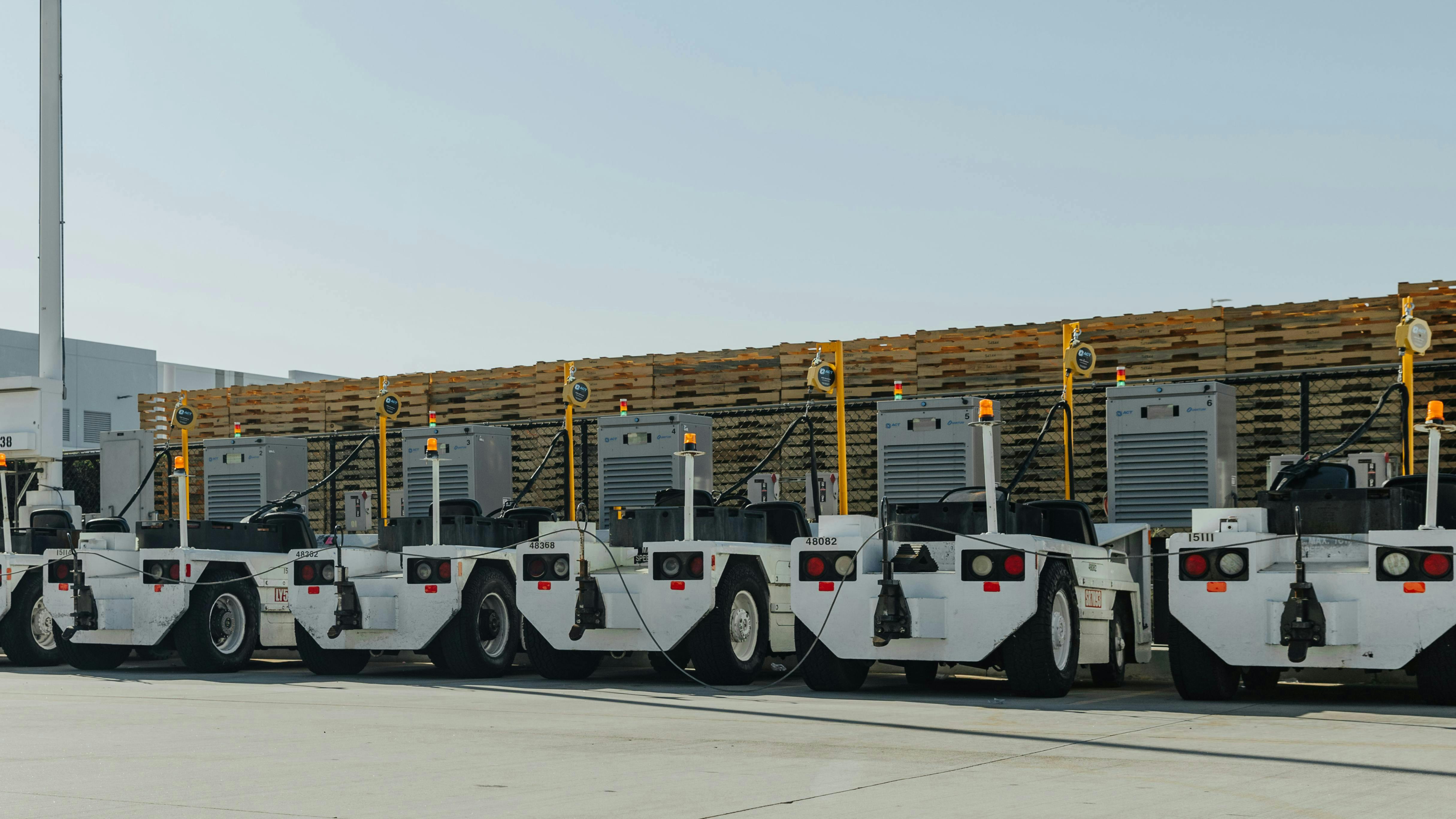 Charging away from the gate can reduce congestion and allow for more extensive charging infrastructure, accommodating more equipment simultaneously.