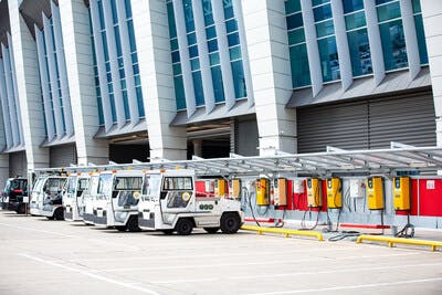 The world's first centralized fleet of all-electric ground support equipment
