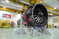 679261151b33b85864d45c86 A Leap1b Engine At St Engineerings Engine Mro Faci