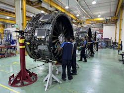 67aa5dcb1349e384b4a03ec8 Technicians Working On Leap1a Engines At St Engine