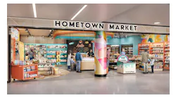 A rendering shows the unique visual design for the Hometown Market proposed for Terminal 2.