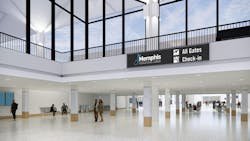 Updates to the Memphis airport will focus on improving passenger throughput and enhancing the overall passenger experience. Updates to the Memphis airport will focus on improving passenger throughput and enhancing the overall passenger experience.