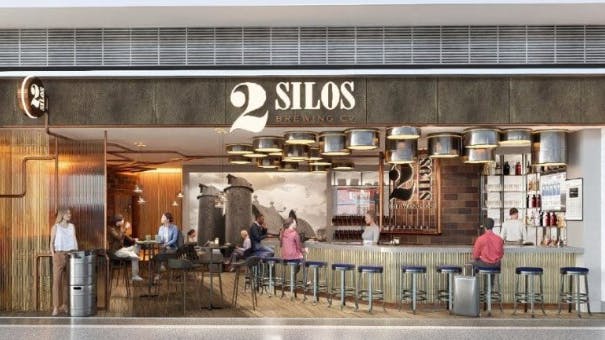 Rendering of 2 Silos Brewing Co. coming to Dulles International