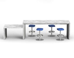 ADA Power Bar with Altezza Stools ADA Power Bar with Altezza Stools