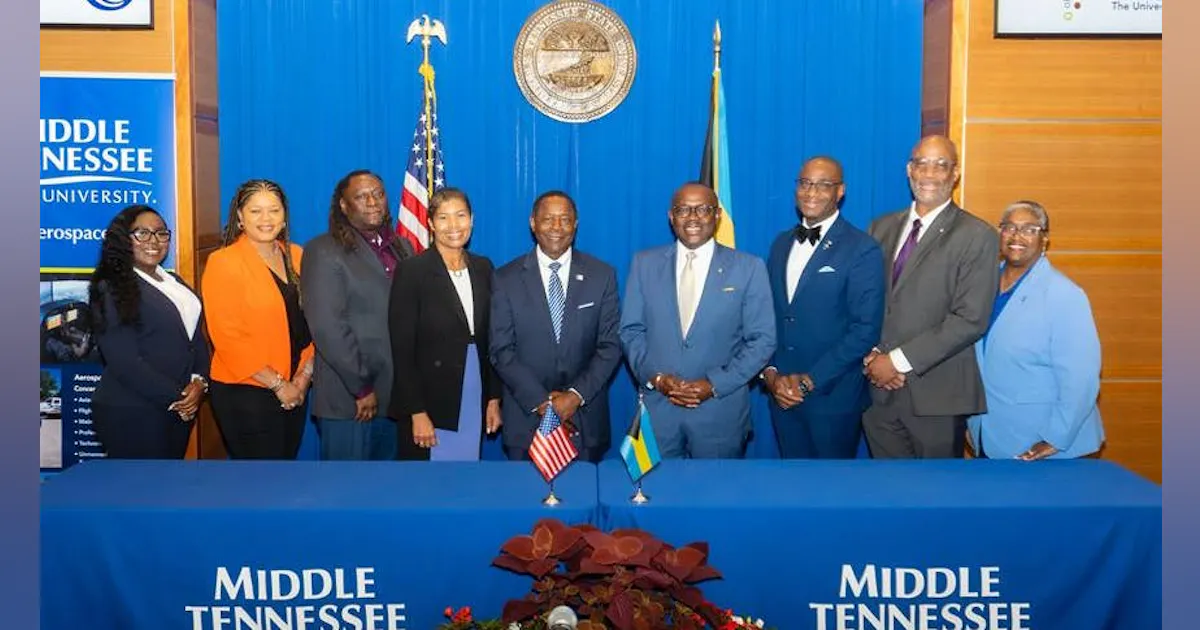 Bahamas Signs Aviation Agreement with Middle Tennessee State University Bahamas Signs Aviation Agreement with Middle Tennessee State University