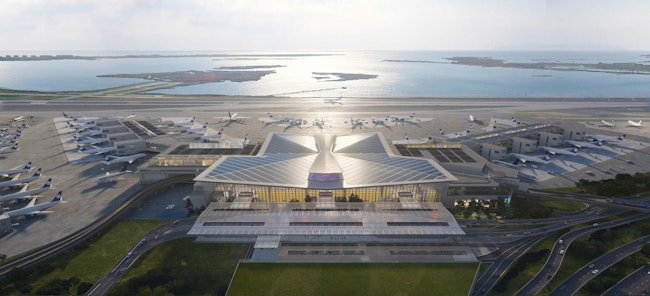 Rendering of the New Terminal One at JFK.