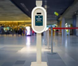 A biometric screening kiosk directs passengers to look at the camera—part of the facial recognition process used in CBP’s Enhanced Passenger Processing (EPP) program. A biometric screening kiosk directs passengers to look at the camera—part of the facial recognition process used in CBP’s Enhanced Passenger Processing (EPP) program.