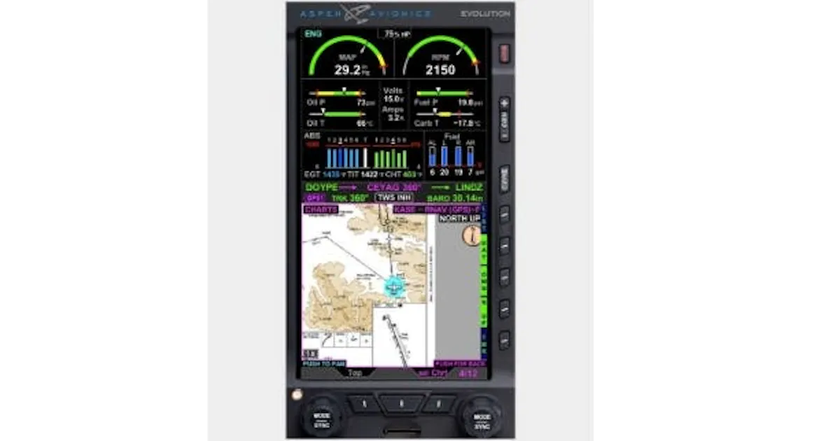Digital Aircraft Engine Instruments Aspen Avionics Announces December Availability of Evolution Engine ...
