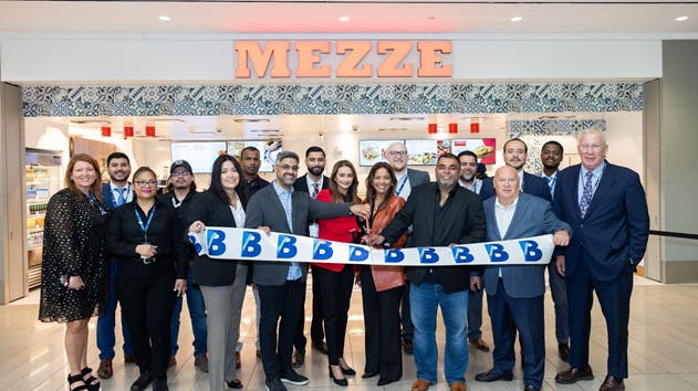 Left to Right: The teams from LaGuardia Gateway Partners and MSJ786 &ndash; Lisa Patch, Nazdat Khan, Alicia Pina, Jesus Cardoso, Mercedes Rendon, Karim Mohammad, Shezad Sayani, Neal Topiwala, Haseena Shamin, Suzette Noble, Adam Tijerina, Shamin Mohammad, Jose Ruano, Jamie Haviaris, Angelo Salgado, Moleins JeanLouis, John Bradley