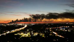 Smoke rises from the site of a UPS cargo plane crash near the UPS Worldport at Louisville Muhammad Ali International Airport in Louisville, Kentucky, on Nov. 4, 2025. (Leandro Lozada/AFP/Getty Images/TNS) Smoke rises from the site of a UPS cargo plane crash near the UPS Worldport at Louisville Muhammad Ali International Airport in Louisville, Kentucky, on Nov. 4, 2025. (Leandro Lozada/AFP/Getty Images/TNS)