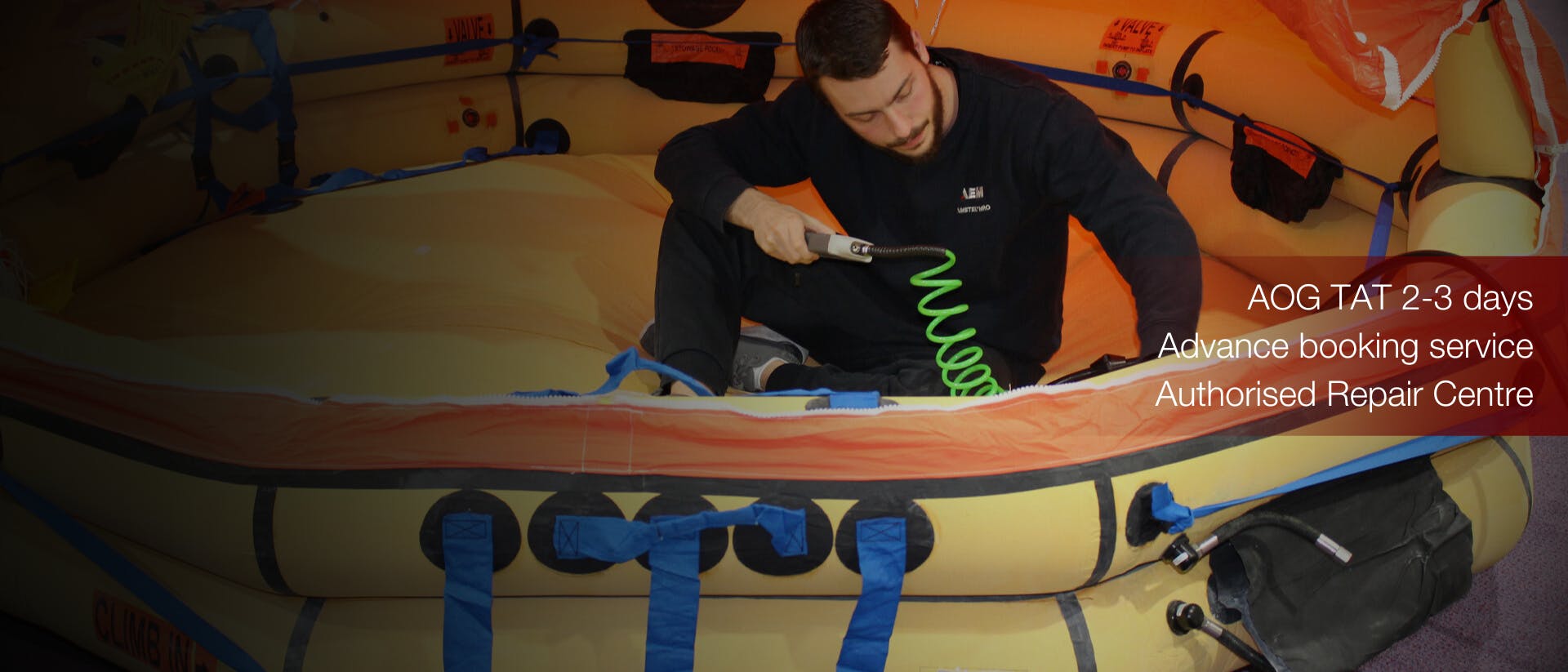 AMETEK MRO AEM aviation safety evacuation slide