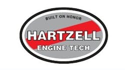 A grey and red oval logo displays the text: Built on Honor Hartzell Engine Tech A grey and red oval logo displays the text: Built on Honor Hartzell Engine Tech