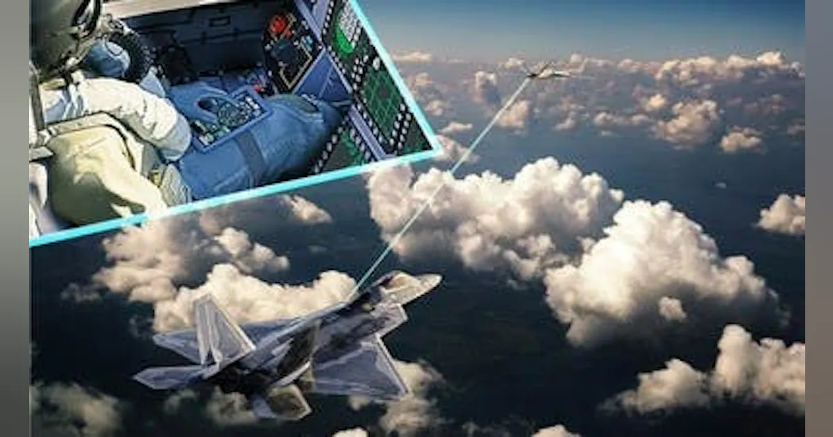 Uas Raptor Lockheed Martin Controls UAS Drone From Cockpit of Airborne F-22 Raptor ...