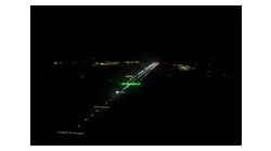New advanced LED and centreline lighting on London Biggin Hill Airport's runway.
