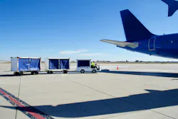 The Taylor-Dunn Bigfoot tow vehicle is able charge using a dedicated 110-volt outlet. The Taylor-Dunn Bigfoot tow vehicle is able charge using a dedicated 110-volt outlet.