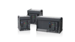 A black box with lights on it shown from three different angles A black box with lights on it shown from three different angles